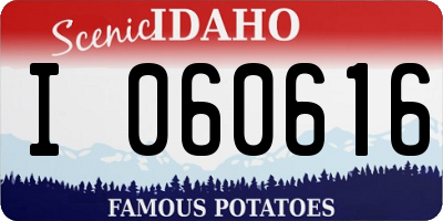 ID license plate I060616