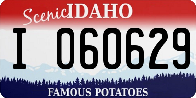 ID license plate I060629