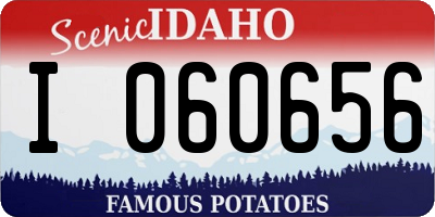 ID license plate I060656