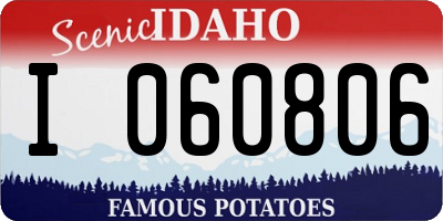 ID license plate I060806