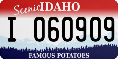 ID license plate I060909