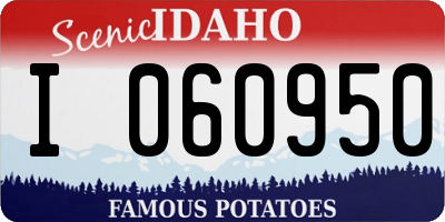 ID license plate I060950