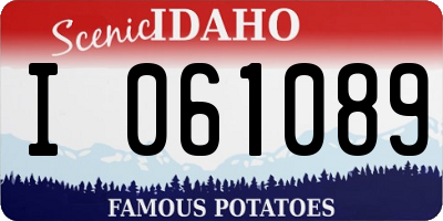 ID license plate I061089
