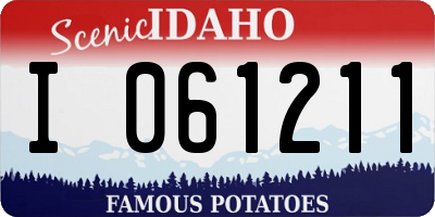 ID license plate I061211