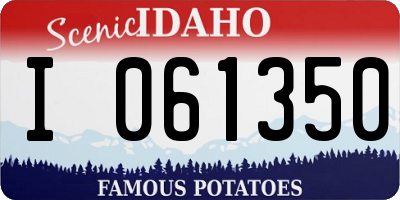 ID license plate I061350