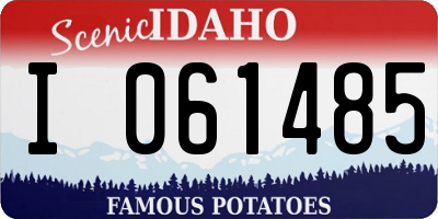 ID license plate I061485
