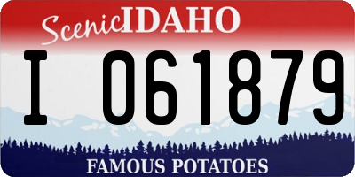 ID license plate I061879