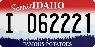 ID license plate I062221