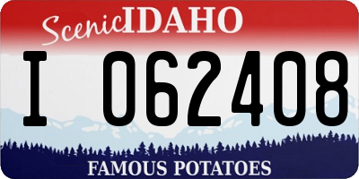 ID license plate I062408