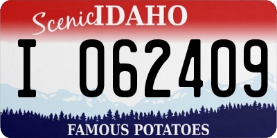 ID license plate I062409