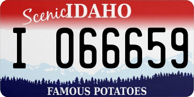 ID license plate I066659