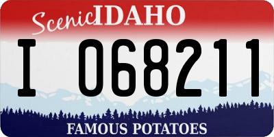 ID license plate I068211