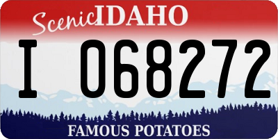 ID license plate I068272