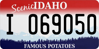 ID license plate I069050