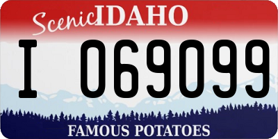 ID license plate I069099