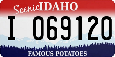 ID license plate I069120