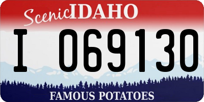 ID license plate I069130