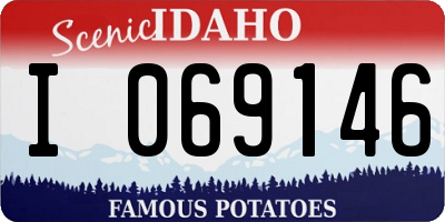ID license plate I069146