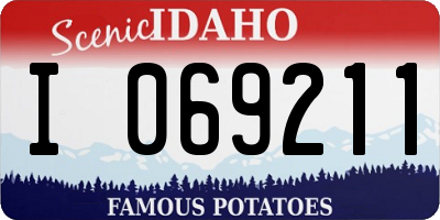ID license plate I069211