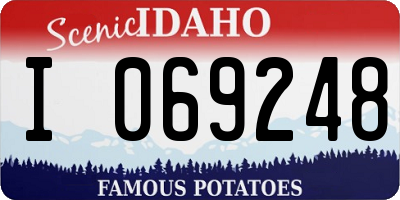 ID license plate I069248