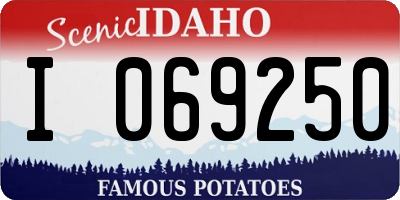 ID license plate I069250