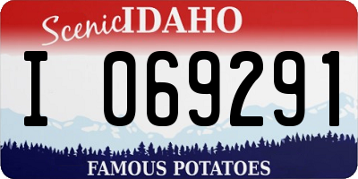 ID license plate I069291