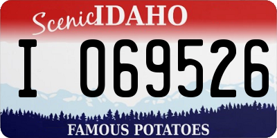ID license plate I069526