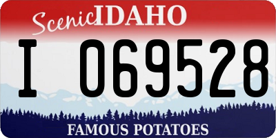 ID license plate I069528