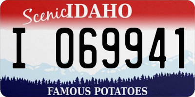 ID license plate I069941