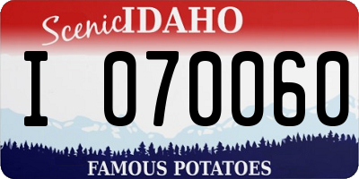 ID license plate I070060