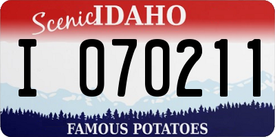 ID license plate I070211