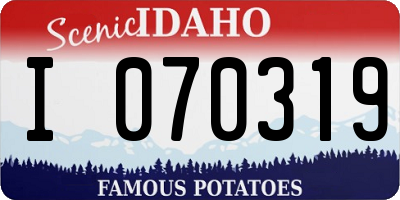 ID license plate I070319
