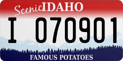 ID license plate I070901
