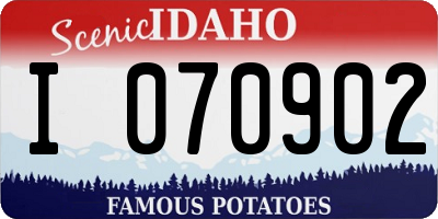 ID license plate I070902