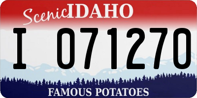 ID license plate I071270