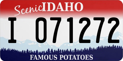 ID license plate I071272