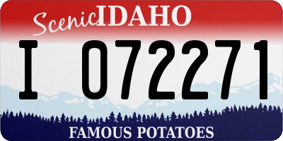 ID license plate I072271