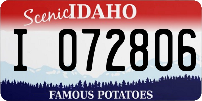 ID license plate I072806