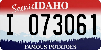 ID license plate I073061