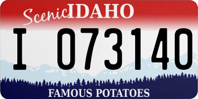 ID license plate I073140