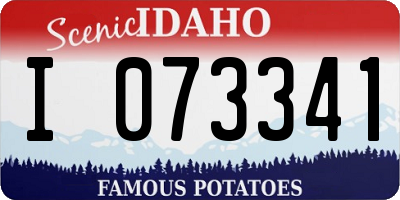 ID license plate I073341