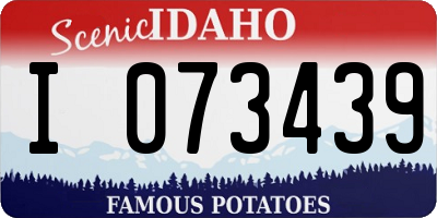 ID license plate I073439