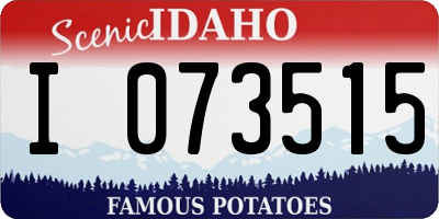 ID license plate I073515
