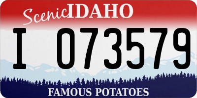 ID license plate I073579