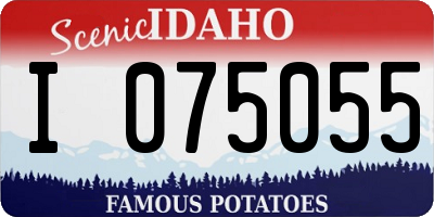 ID license plate I075055