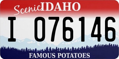 ID license plate I076146