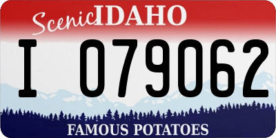 ID license plate I079062