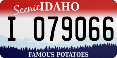 ID license plate I079066