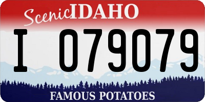 ID license plate I079079