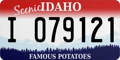 ID license plate I079121